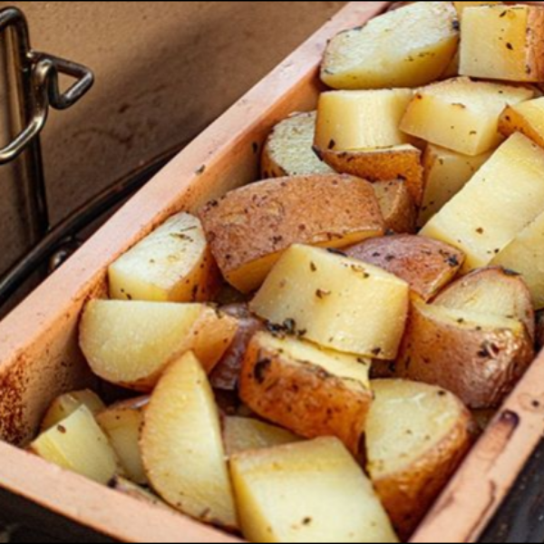 Steamed potatoes with Italian herbs by @grillfun